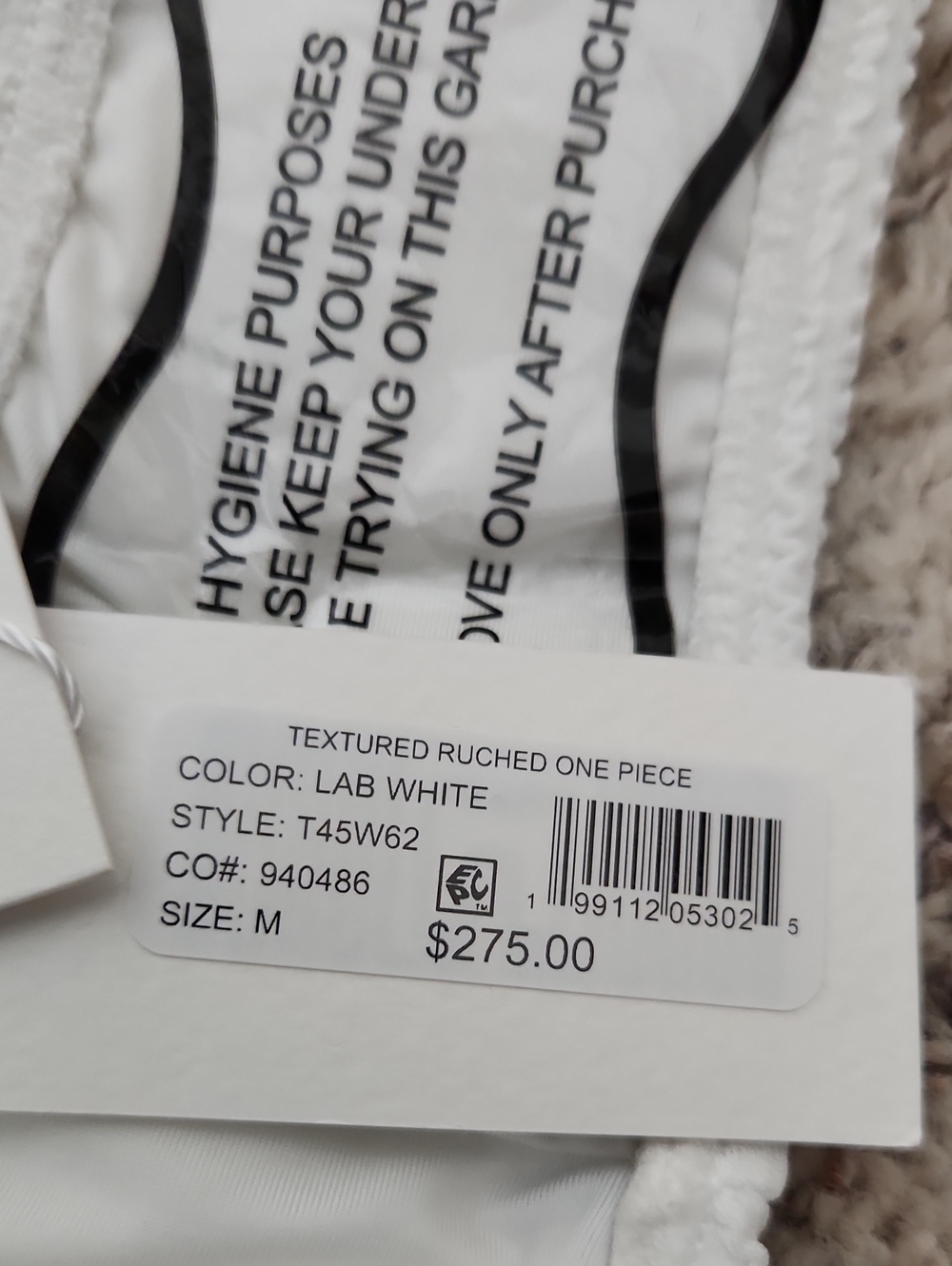 NWT Milly Textured Ruched One Piece Swimsuit. Sizes S, M, L - Picture 11 of 13